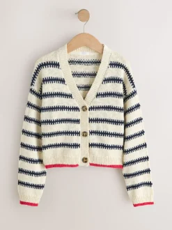 Next Mono Stripe (mono) - Cardigan à col en V (3-16ans)