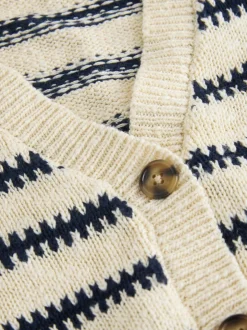 Next Mono Stripe (mono) - Cardigan à col en V (3-16ans)