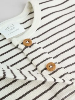 Next Mono Stripe (mono) - Lot de 4 t-shirts à manches longues bébé (0mois2ans) New