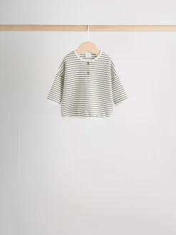 Next Mono Stripe (mono) - Lot de 4 t-shirts à manches longues bébé (0mois2ans) New