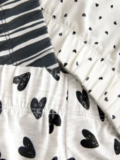 Next monochrome - Ensemble de 3 pyjamas shorts