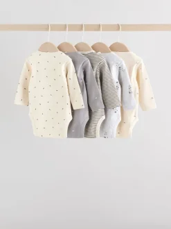 Next monochrome - Lot de 5 bodys à manches longues pour bébé Hot