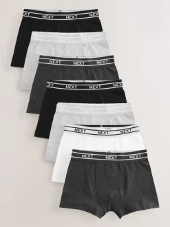 Next - Lot de 7 boxers (2-16ans) monochrome Discount