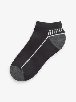 Next monochrome - Lot de 5 paires de chaussettes de sport à semelle rembourrée Discount