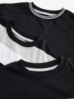 Next - Lot de 3 pyjamas à jambes courtes (3-16ans) (3-16ans) monochrome Hot