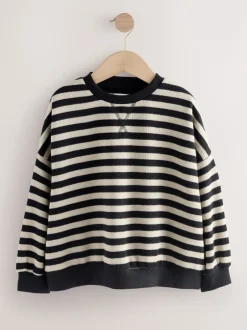 Next - Sweat-shirt oversize côtelé confortable (9mois-16ans) monochrome Clearance
