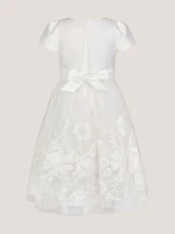 Monsoon Alicia Robe brodée en satin fleuri Hot