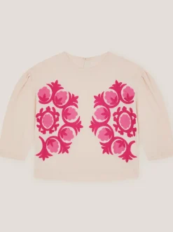 Monsoon Chain Stitch Long Sleeve Top Hot