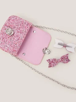 Monsoon Ensemble sacoche pailleté et pinces à cheveux Hot