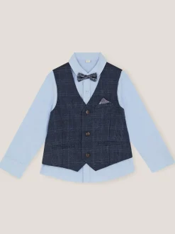 Monsoon Ensemble trois pièces Gilet et chemise Oliver à Carreaux Sale