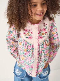 Monsoon Floral Print Scallop Collar Blouse Best