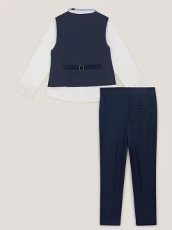 Monsoon Harry Costume 4pièces à chevrons avec Cravate New