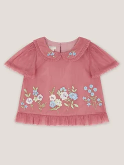 Monsoon Haut Kristi en tulle brodé Best