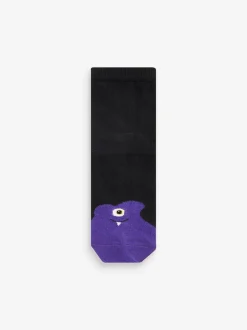 Next Monstres noir/lumineux - Paquet de chaussettes en coton riche 10 Hot