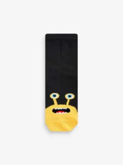 Next Monstres noir/lumineux - Paquet de chaussettes en coton riche 10 Hot