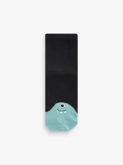 Next Monstres noir/lumineux - Paquet de chaussettes en coton riche 10 Hot