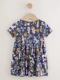 Next - Robe en jersey côtelé (3mths-7yrs) Motif licorne bleu marine Best