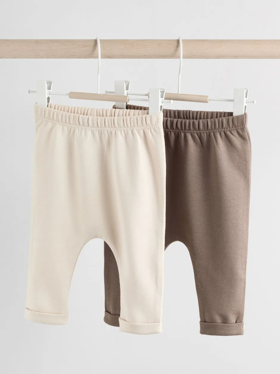 Next Motif ours neutre - Baby 100% Cotton Leggings 2 Pack (0mois-2ans) Hot