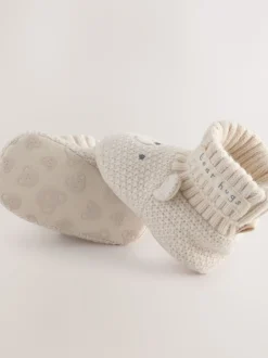 Next Motif ours neutre - Chaussures bottines chaussettes bébé (0-18mois) Clearance