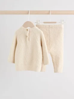Next - Ensemble haut et legging en maille (0mois-2ans) Motif ours neutre New