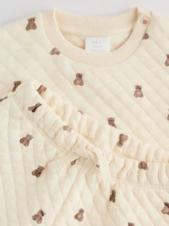 Next Motif ours neutre - Ensemble sweat matelassé et survêtement bébé (0mois à2ans) Discount