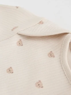 Next Motif ours neutre - Lot de 5 bodys à manches longues pour bébé Hot