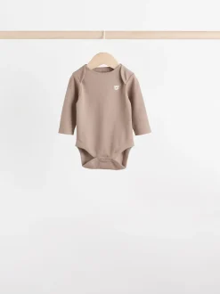 Next Motif ours neutre - Lot de 5 bodys à manches longues pour bébé Hot
