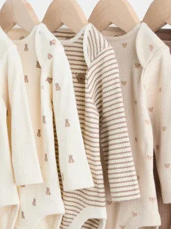 Next Motif ours neutre - Lot de 5 bodys à manches longues pour bébé Hot