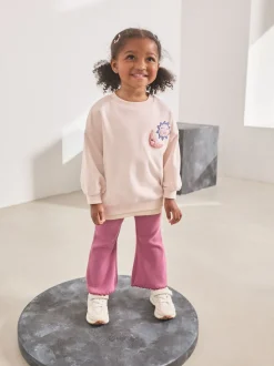 Next Motif étoiles roses - Ensemble haut et évasé à manches longues (3mois7ans) Hot