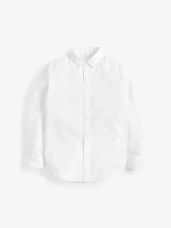 Next - Chemise Oxford (3-16ans) Motif uni blanc Discount