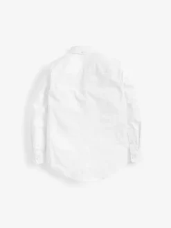 Next - Chemise Oxford (3-16ans) Motif uni blanc Discount
