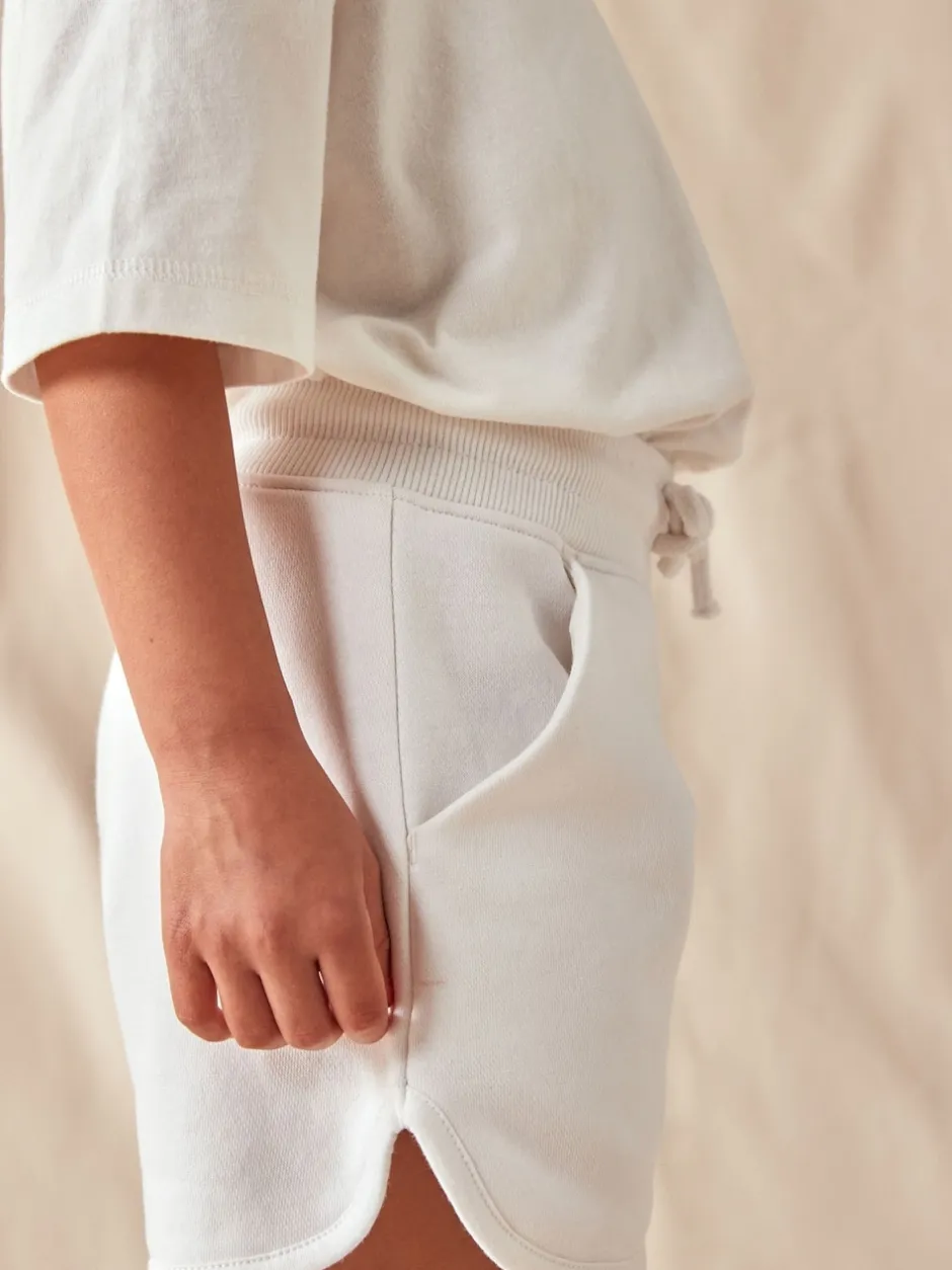 Next Motif uni blanc - Short en jersey (3-16ans) Sale