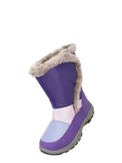 Mountain Warehouse bottes de neige doublées de sherpa bordées de fausse fourrure Caribou enfant Best