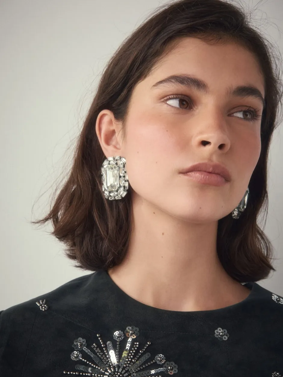 Next Métal de canon - Boucles d’oreilles scintillantes à clous de bijoux Outlet