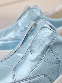 Next Métallisé - Baskets Signature à plateforme compensée épaisse en cuir Best