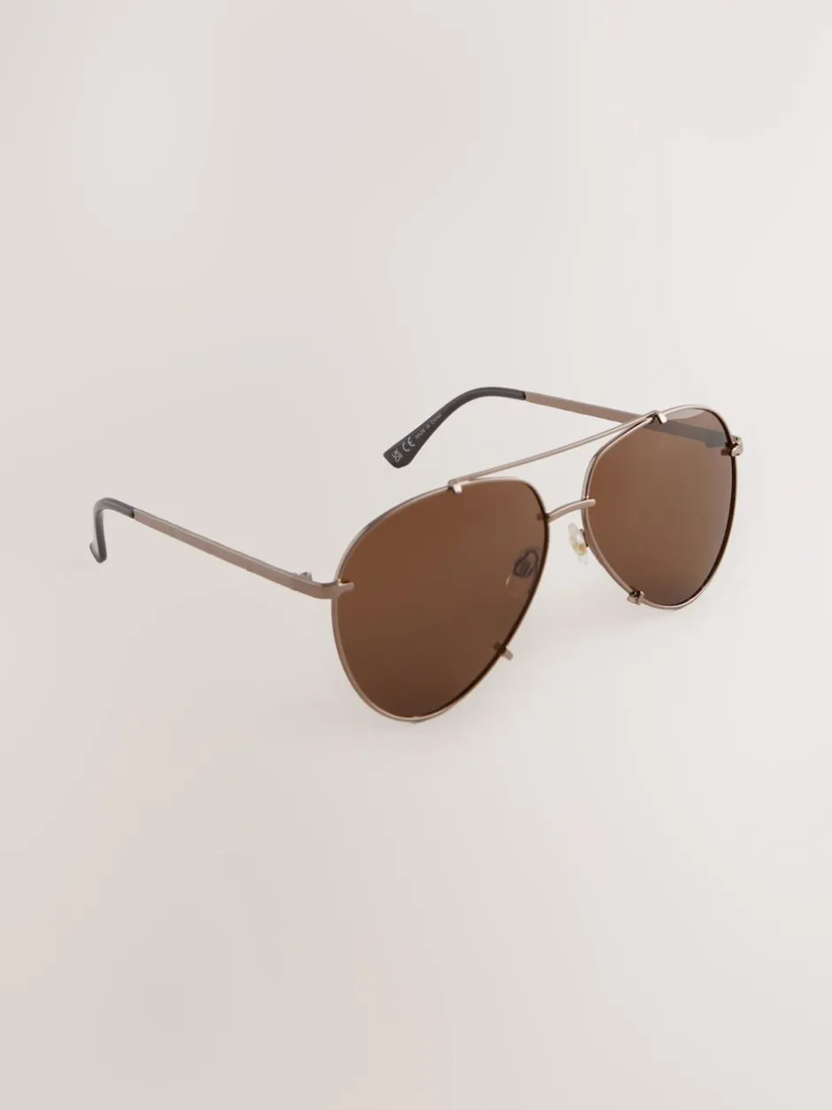 Next Métallisé - Lunettes de soleil style aviateur Online