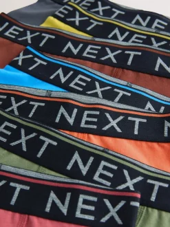 Next - Lot de 7 boxers (2-16ans) Multi automnal avec ceinture noire Best