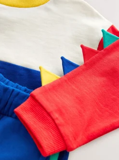 Next Multi Dino Spikes - Ensemble T-shirt et Jogging à manches longues (3mths-7yrs) Online