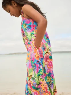 Next Multi Floral - Combinaison large imprimée 100% coton (3-16ans)