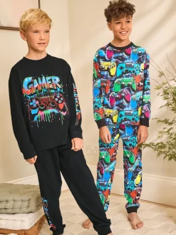 Next - Lot de 2 pyjamas à manches longues (3-16ans) Multi Gamer Discount