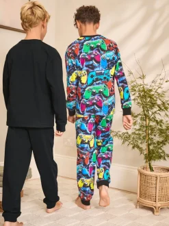 Next - Lot de 2 pyjamas à manches longues (3-16ans) Multi Gamer Discount