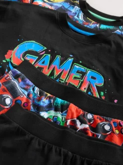 Next - Lot de 2 pyjamas à manches longues (3-16ans) Multi Gamer Discount