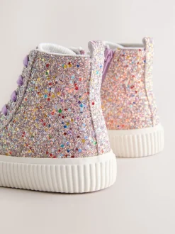 Next - À lacets High Top Trainers Multi Glitter (multi glitter) Outlet
