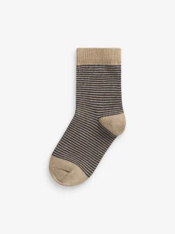 Next - Paquet de chaussettes en coton riche 7 Multi Stripe (Multi Stripe) Discount