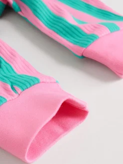 Next Multi Stripe (Multi Stripe) - Combinaisons de nuit à fermeture éclair pour bébés 3 Pack (0mths-3yrs) New