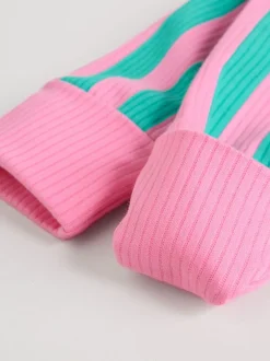 Next Multi Stripe (Multi Stripe) - Combinaisons de nuit à fermeture éclair pour bébés 3 Pack (0mths-3yrs) New