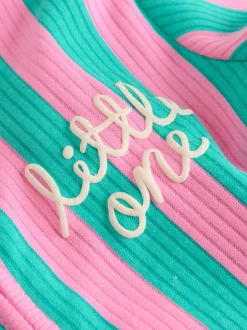 Next Multi Stripe (Multi Stripe) - Combinaisons de nuit à fermeture éclair pour bébés 3 Pack (0mths-3yrs) New