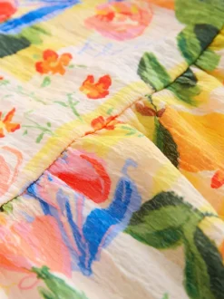 Next Multi tropical - Robe Effet froissé à manches d’ange (3-16ans) Hot