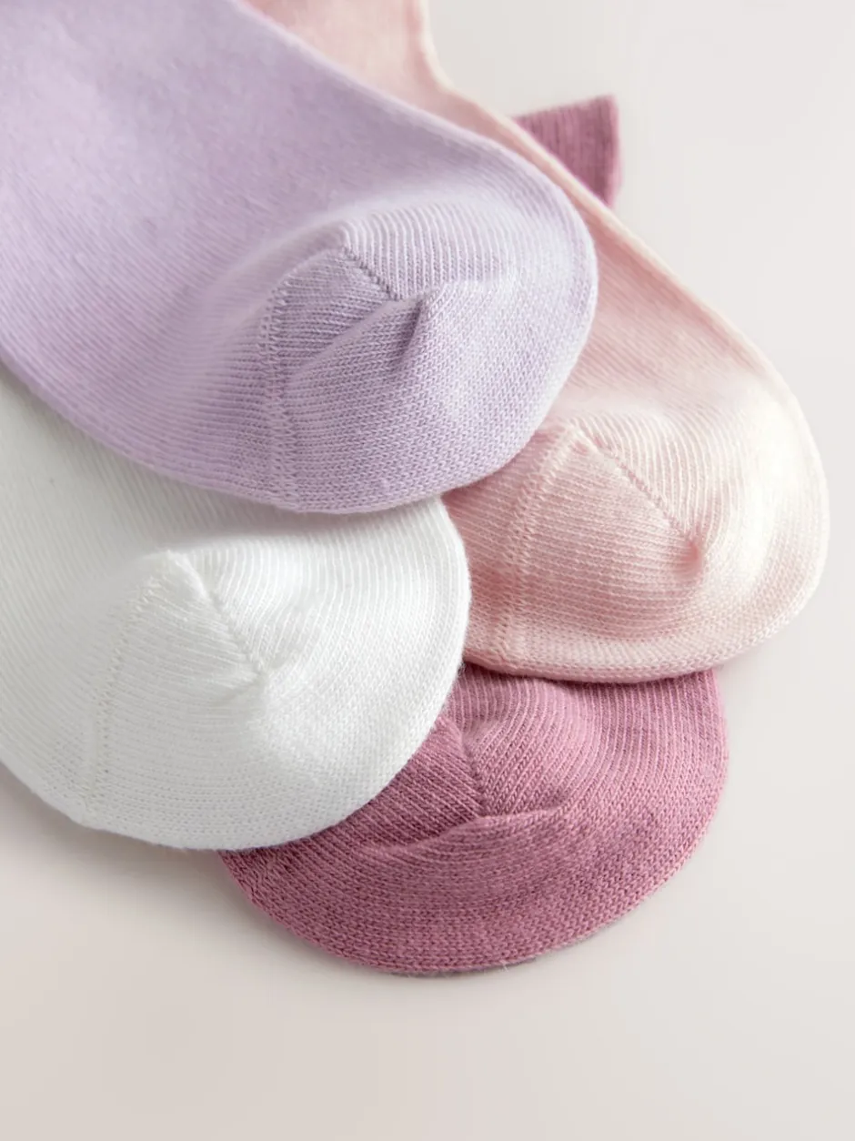 Next Multicolore - 4 Lot de chaussettes à volants en coton riche en volants Clearance