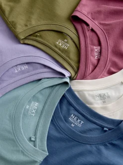 Next - Ajustement régulier - Lot de t-shirts essentiels en coton 6 Multicolore Online